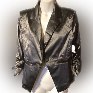 Last Kiss Lapel Collar Single Button Blazer - NWT